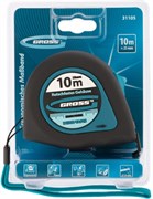 Рулетка GROSS Ergonomisch, магнитный обрезиненный зацеп 10м*25мм 31105