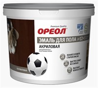 Эмаль ОРЕОЛ для пола акриловая полуматовая красно-коричневая 2,3кг 32347-06