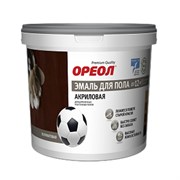 Эмаль ОРЕОЛ для пола акриловая полуматовая золотисто-коричневая 2,3кг