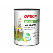Эмаль ОРЕОЛ акрил желтая 1,9кг 3057