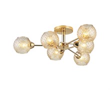 Светильник потолочный ESCADA 1173/6P E27*40W Gold
