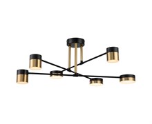 Светильник потолочный ESCADA 10244/6 LED*54W Black/Gold