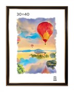 Фоторамка ЗЕБРА 30*40 пластиковая (308) черная