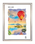 Фоторамка ЗЕБРА 30*40 пластиковая (300) белая