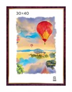 Фоторамка ЗЕБРА 30*40 пластиковая (202) бордовая