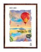 Фоторамка ЗЕБРА 30*40 пластиковая (201) коричневая