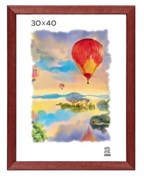 Фоторамка ЗЕБРА 30*40 дерево (2502) красное дерево