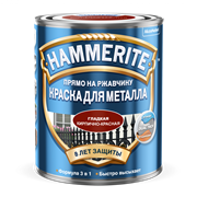 Краска HAMMER гладкая Кирпичн.кр. 0,75л 5163742