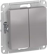 Выключатель AtlasDesign 2-кл.сх5а, 10АХ, механизм АЛЮМ ATN000351
