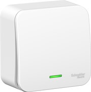Выключатель SCHNEIDER ELECTRIC Blanca 1кл О/У подсвет. изол.пл. 10А, белый BLNVA101111