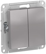 Переключатель SCHNEIDER ELECTRIC AtlasDesign 2-кл, сх6/2, 10АХ, механизм алюминий ATN000365