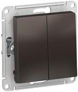 Переключатель SCHNEIDER ELECTRIC AtlasDesign 2-кл, сх6/2, 10АХ, механизм мокко ATN000665