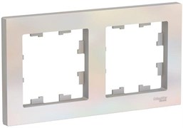Рамка WESSEN AtlasDesign 2-п универсальная жемчуг ATN000402