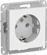 Розетка AtlasDesign с з/к 16А, механизм, белая ATN000143