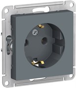 Розетка WESSEN AtlasDesign з/к со шт, 16А, мех грифель ATN000745