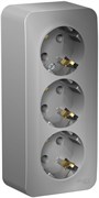 Розетка SCHNEIDER ELECTRIC Blanca 3кл О/У з/к шт, изол. Пл. алюминий BLNRA010313