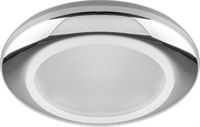 Светильник потолочный Feron MR16 G5.3 с матовым стеклом хром 18889