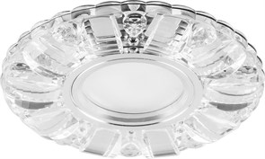Светильник потолочный Feron встр.светод.подсв.15LED*2835 SMD4000K MR16 50WG5.3 прозр.хромCD921 28896