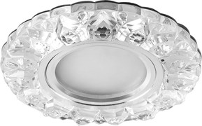 Светильник потолочный Feron встр.светод.подсв15LED*2835 SMD4000K MR16 50WG5.3прозр.хром CD908 28891