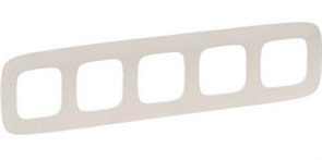 Рамка LEGRAND DIY VALENA Allure на 5 поста слоновая кость 754315