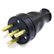 Вилка трехфазная 3P+E 3*32А 380V (72шт) 332-0100-201