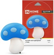 Ночник светодиодный IN HOME NLA 03-MB ГРИБ синий с выключателем