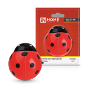 Ночник светодиодный IN HOME NLA 07-BR ЖУЧОК красный с выключателем
