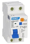 Диф. автомат CHINT NXBLE-63Y 1P+N 25А 30mA электронный тип AС, х-ка С 105544