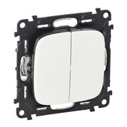 Выключатель LEGRAND DIY VALENA Allure 2х-клав. Белый 752705