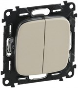 Выключатель LEGRAND DIY VALENA Allure 2х-клав. слоновая кость 752805