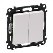 Выключатель LEGRAND DIY VALENA Life белый 2-х кл 752405