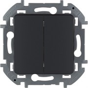 Выключатель LEGRAND INSPIRIA 2кл антрацит 673623