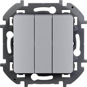 Выключатель LEGRAND INSPIRIA 3кл алюминий 673642