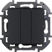 Выключатель LEGRAND INSPIRIA 3кл антрацит 673643