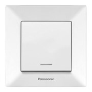 Выключатель Рanasonic ARKEDIA с подсветкой 0002-2WH арт.315-36012
