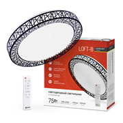 Светильник светодиодный IN HOME COMFORT Loft-B 75Вт 230В 3000-6500К 6000Лм 500*100мм с пультом
