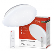 Светильник светодиодный IN HOME COMFORT STONE 55Вт 230В 3000-6500K 4400Лм 450x90мм с пультом