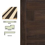 Планка доборная ЛЕСКОМ телескопическая 150*10*2070 шале морёный