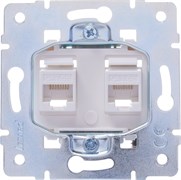 Розетка LEZARD VESNA компьютерная, двойная, белая 742-0288-141 (механизм)