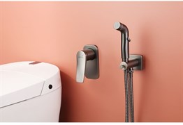 Смеситель LEMARK BRONX с гигиеническим душем, встраиваемый LM3719GM