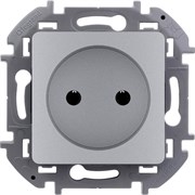 Розетка LEGRAND INSPIRIA 2К алюминий 673712
