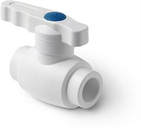 Кран шаровый D25 бел. (Pro Aqua)