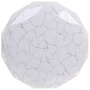 Светильник ЗАРЯ потолочно-настенный LED 12W 6400K 230мм ультратонкий многоугольник Винтаж 0211-0101