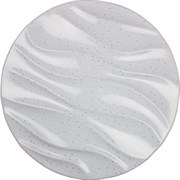 Светильник ЗАРЯ потолочно-настенный LED 12W 6400К 230мм ультратонкий круг Волна серебро 2-08-12