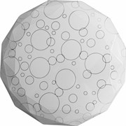 Светильник ЗАРЯ потолочно-настенный LED 12W 6400К 230мм ультратонкий многоугольник Кружок 0207-0101