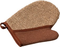 Мочалка Банные штучки из рами, варежка с хлопком, 18*21 см. 40363