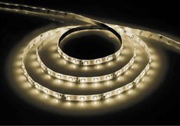 Лента Feron светодиодная 60SMD(3528)m 4,8W/m12V IP65 5m теплый белый, на белом основании LS604 27640