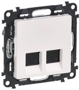 Розетка LEGRAND VALENA 2*RJ45 Кат.5e белая UTP 753441