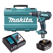 Дрель-шуруповерт MAKITA аккумуляторная DDF485RF, LXT BL 18В, 13мм, 50\27Нм (1*3,0Ач, з/у)