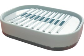 Мыльница PRIMANOVA LENOX овальная, D13*3см, пластик, белый M-E32-01/1